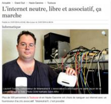 Screenshot de l'article de la Dépêche