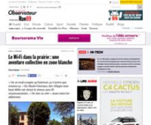 Capture d'écran de l'article de Rue89  - Le Wi-Fi dans la prairie : une aventure collective en zone blanche